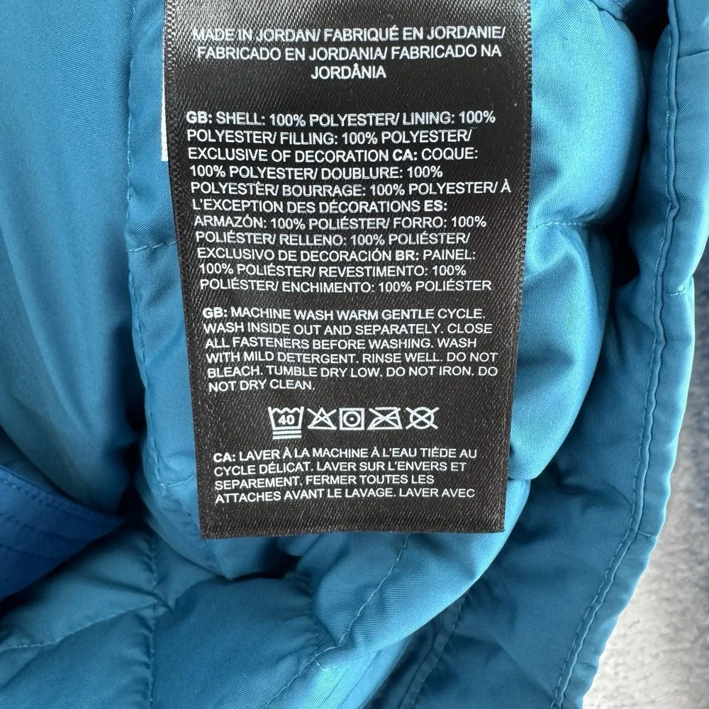 The North Face Thermoball Insulated Puffer Jacket Mens Small Digital Steel Blue
